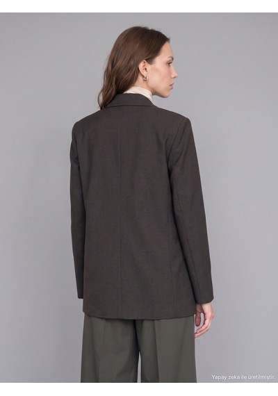 Dilvin 60821 Blazer Ceket-kahve