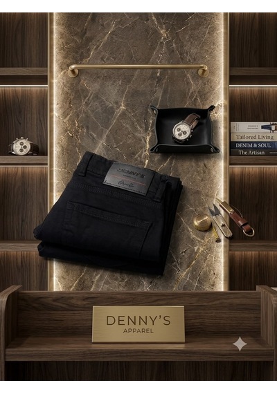 Denys Dennys Regular-fıt Erkek Kot Pantolon Siyah