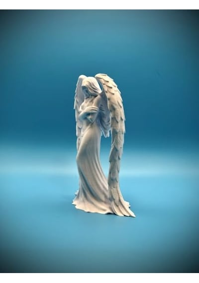 Melek Tasarım Sanat Heykeli / Timid Elegance Serisi / Modern Masaüstü Biblo Ve Zarif Oda Dekoru - Melek Figürlü Hey Diğer