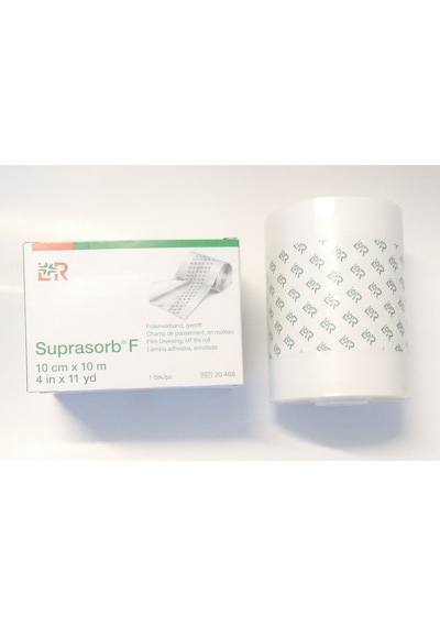 LR Suprasorb F Su Geçirmez Şeffaf Film Yara Örtüsü 10 CM x 10 M