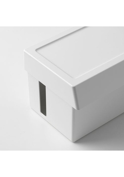 Ikea Sättıng Kablo Düzenleme Kutusu, Beyaz, 32x14x12 Cm, Kapaklı