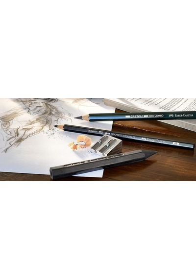 Faber-castell Castell 9000 119200 Kurşun Kalem, Kauçuk Uçlu, Sert Çok Renkli
