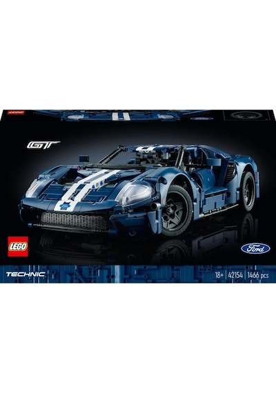 LEGO® Technic 2022 Ford GT 42154 - Yetişkinler için Koleksiyonluk Yaratıcı Model Yapım Seti (1468 Parça)