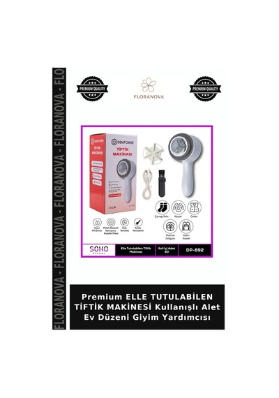 Premium Elle Tutulabilen Tiftik Makinesi Kullanışlı Alet Ev Düzeni Giyim Yardımcısı