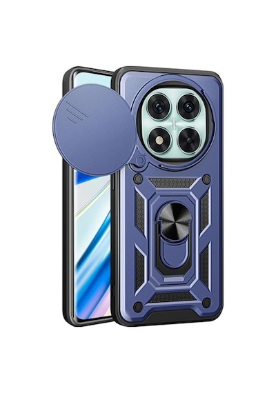 Adige Xiaomi Redmi Note 15 Pro 4g Kılıf Pars Yüzüklü Standlı Lacivert