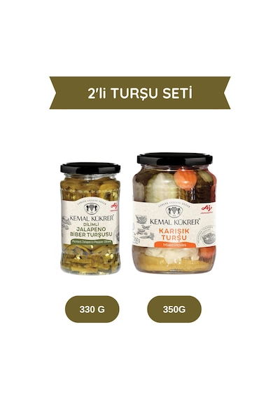 2'li Turşu Seti Jalapeno & Karışık Turşu