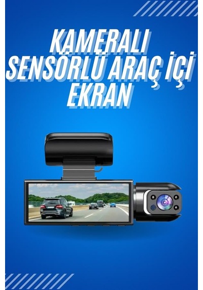 Araç İçi Full Hd Kamera Ön Ve Arka Kameralı Ekranlı Araç Kamerası 40245362