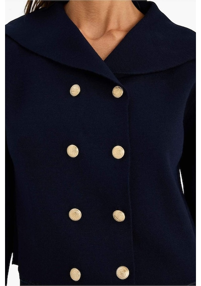 Defacto Regular Fit Şal Yaka Triko Hırka G7961ax26spnv131 Lacivert-nv131