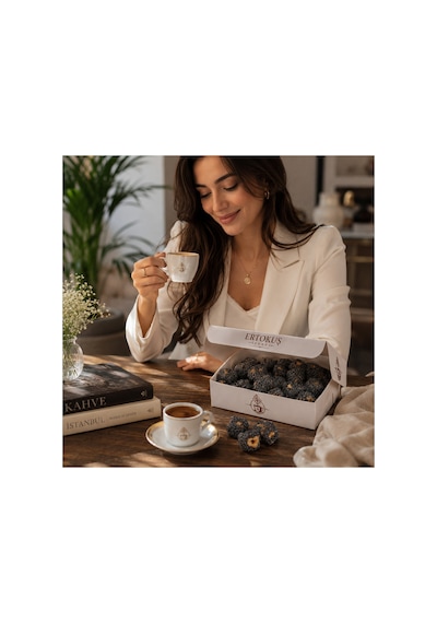 Haşhaş Kaplı Duble Fındıklı Güllü Lokum 250gr Çifte Kavrulmuş %100 Pancar Şekeri - 904530831