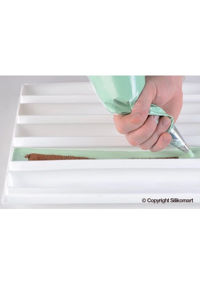 32.145.87.0065 Silikomart Modular Flex Wave Silikon Kalıp Kahverengi