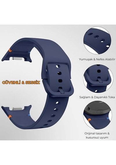Samsung Galaxy Watch 9 / Watch 8 40mm/44mm Ve Watch 8 Classic 46mm Uyumlu Premium Yumuşak Silikon Spor Kordon - Nefes Alabilen, Konforlu, Suya Dayanıklı, Terletmeyen Kayış Çok Renkli Samsung Galaxy Watch 9 / Watch 8 40mm/44mm Ve Watch 8 Classic 46mm Uyumlu Premium Yumuşak Silikon Spor Kordon - Nefes Alabilen, Konforlu, Suya Dayanıklı, Terletmeyen Kayış Çok Renkli