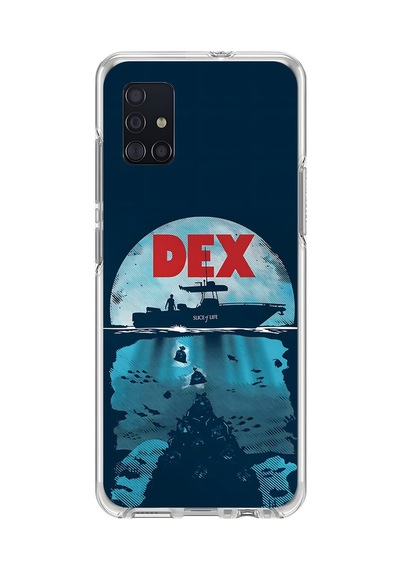 Samsung Galaxy A51 Uyumlu Şeffaf Kılıf Dexter Tasarımlı