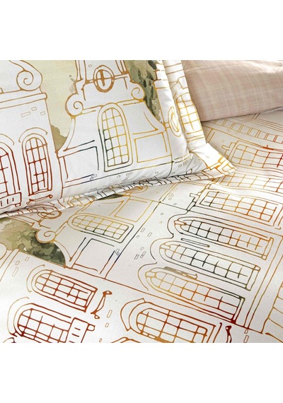 Taç Butik Liora Pamuk Percale Nevresim Seti Çift Kişilik Somon 000000001000051325 Somon