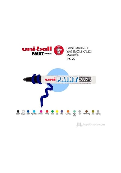 Uni Px-20 Boyama Markörü Kırmızı