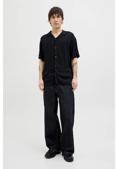 Jack & Jones Jjejeff Solid Resort Erkek Gömlek Siyah