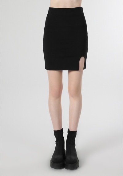 Colin's Colins Dar Kesim Mini Siyah Kadın Etek Cl1064487 Cl1064487 Q1.v2 Blk Siyah