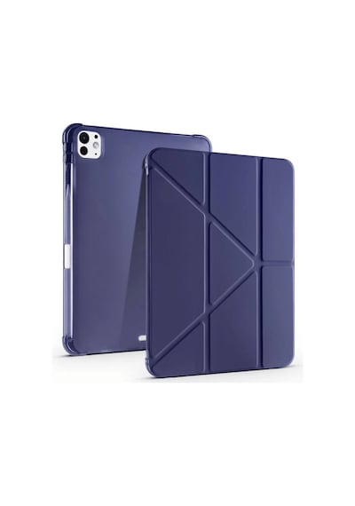 Apple Uyumlu iPad Pro 11 2025 M5 Çip Tri Folding Kalem Bölmeli Akıllı Standlı Özellikli Kılıf Kapaklı Kılıf
