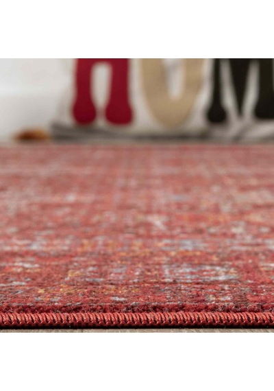 Canlı Bordo Kırmızı Otantik Geometrik Vintage Halı - Nk0257ba Bordo - Kırmızı