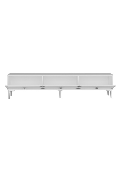 Tsa1897bs - Alfa Tsa180 Tv Stand, Tv Sehpası Ve Tv Ünitesi Beyaz - Sılver 180cm