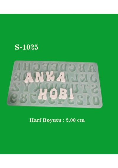 Alfabe Harf Ve Rakam Silikon Kalıp S1025