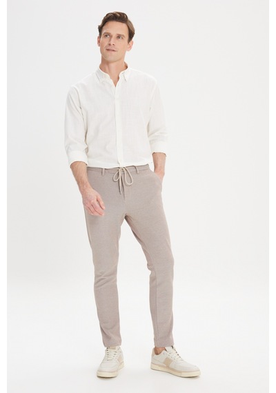AC&Co / Altınyıldız Classics Erkek Vızon Comfort Fit Rahat Kesim Yan Cepli Desenli Beli Lastikli Pantolon Vizon AC&Co / Altınyıldız Classics Erkek Vızon Comfort Fit Rahat Kesim Yan Cepli Desenli Beli Lastikli Pantolon Vizon