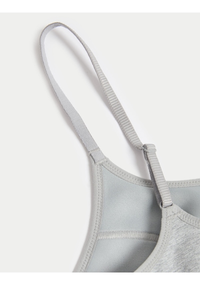 Marks & Spencer 2'li Pamuklu Crop Top İlk Sütyenim T33009602 Siyah Mix