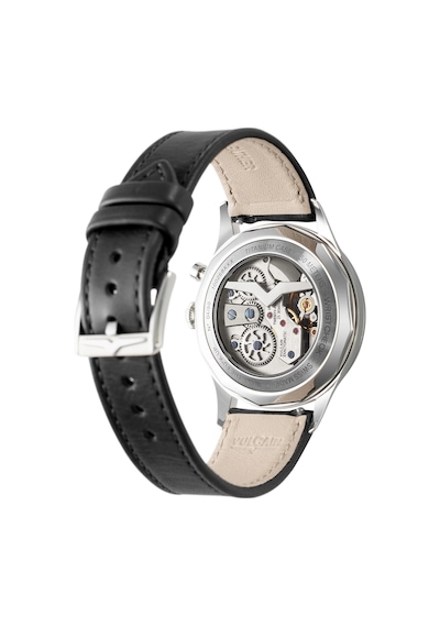 Vulcain Cricket President 39mm Blue - Sapphire Caseback Limitli Üretim Mekanik Alarm Erkek Kol Saati Metalik