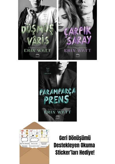 Lekeli Taç Royal Serisi 4. Kitap + Royal Serisi Kutulu Set 3 Kitap + Paramparça Prens Royal Serisi 2. Kitap