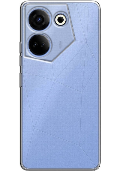 Kilifone - Tecno Camon 20 Pro 4g Uyumlu - Kılıf Şeffaf Soft Slim Fitt Süper Silikon Kapak - Şeffaf