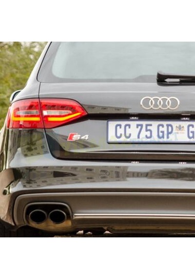 Audi S4 Arka Bagaj Arma Logo Amblem Paslanmaz Çelik Yüksek Kalite