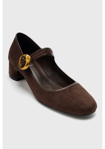 Luvi Shoes Merel Kahverengi Süet Kadın Topuklu Ayakkabı Luvi Shoes Merel Kahverengi Süet Kadın Topuklu Ayakkabı