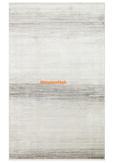 Roma Rm 01 Cream Grey Viskon Ve Polyester İle Üretilen Şık Salon Halısı Krem - Gri
