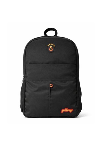 Galatasaray Lisanslı Su İtici Kumaşlı Siyah Sırt Çantası - Laptop Bölmeli