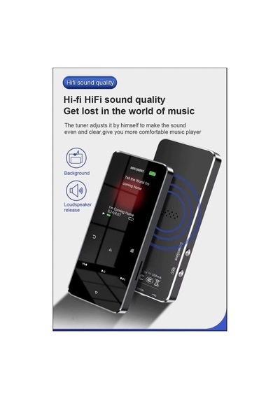 8gb Hafızalı Mp3-mp4 Player Müzik Çalar Fm Radyo Bluetooth Kulaklık Ve Hoparlör İle Kullanabilme