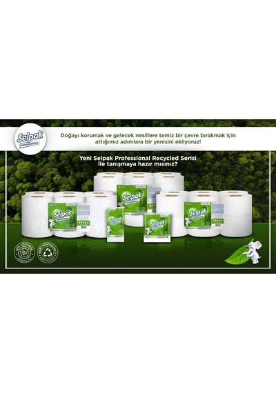 Selpak Professional Recycled Jumbo Tuvalet Kağıdı 12'li