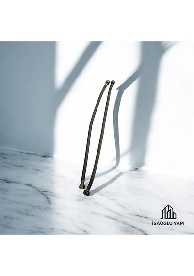 İsaoğlu Yapı Antik Gold Klozet Flexi 50 Cm 2 Adet Örgülü Çelik Hortum Eskitme Renk Gold Altın