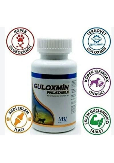 Guloxmin Palatable Glukozamin Ve Kondroitin Destekli Kedi Köpek Eklem Bakım Tableti 30 Tb