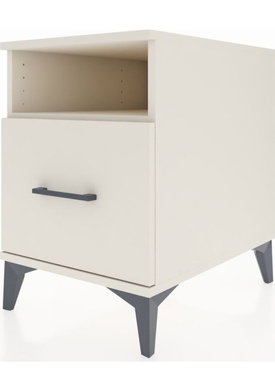 Kronos Komodin Tek Raflı Tek Çekmeceli 44x59x64 Aytaşı-aytaşı Aytaşı