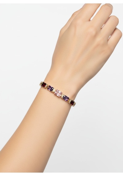 Valmont Accessories Kadın Gold Renk Çok Renkli Baget Taşlı Bileklik