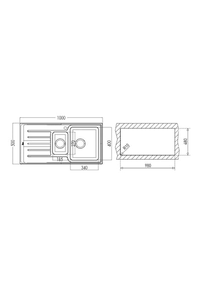 Teka Vitae 60 B Paslanmaz Çelik Eviye - 40108800
