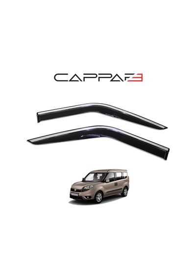Fiat Doblo 2015-2022 Yıl Aralığı Uyumlu Cam Rüzgarlığı Kromlu 4 Parça