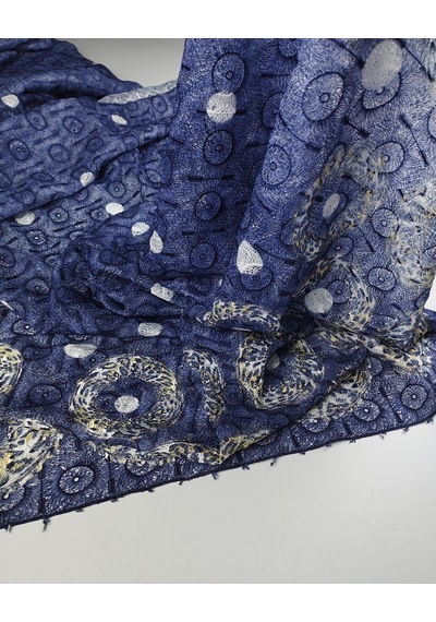 Mor Beyaz Renklerde Dantel En 130 Cm X Boy 225 Cm -10526 Çok Renkli