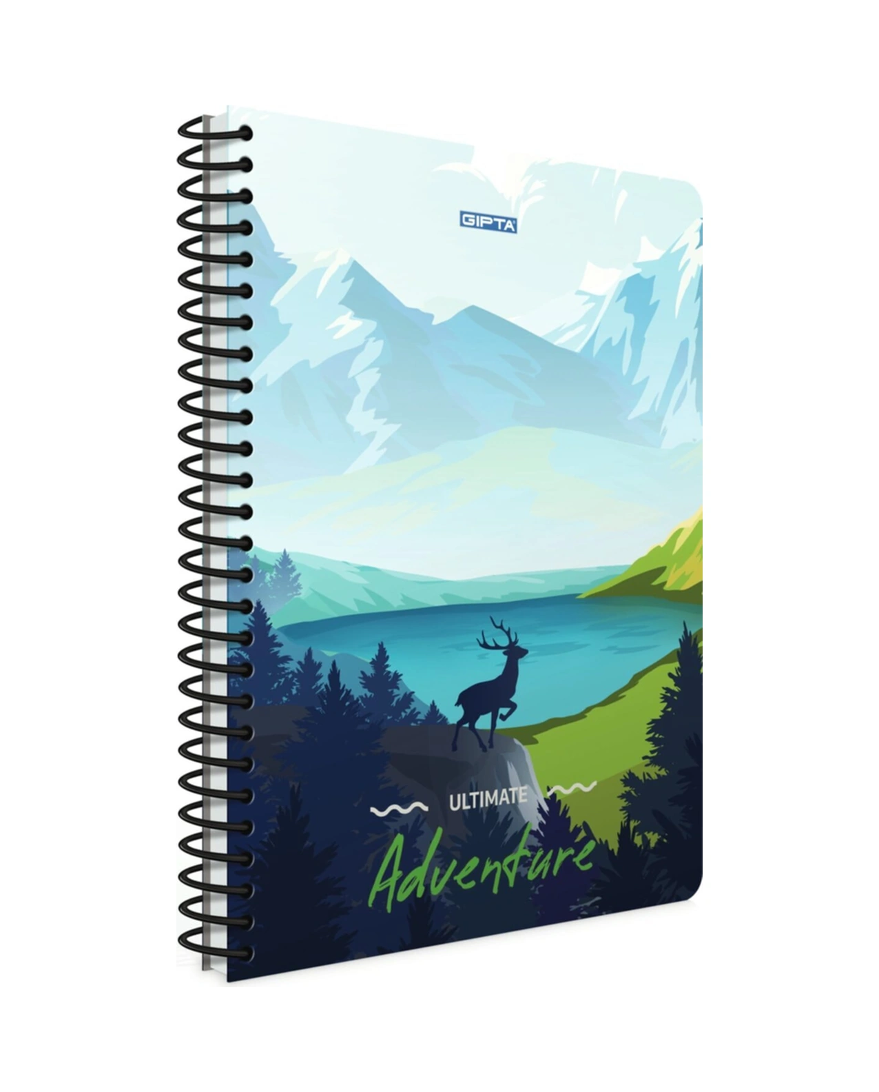 Adventure Spiralli Karton Kapak 80 Yaprak A4 Defter Seti Kareli 4'lü