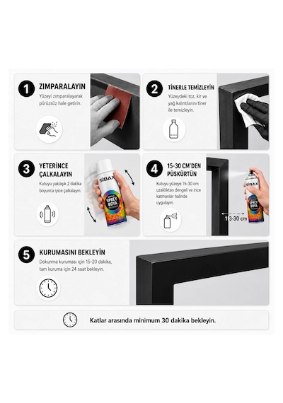 Sibax Akrilik Sprey Boya Trafik Sarı Ral 1023 400 Ml 0