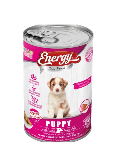 Energy Kuzu Etli Yavru Köpek Maması 10 x 415 G