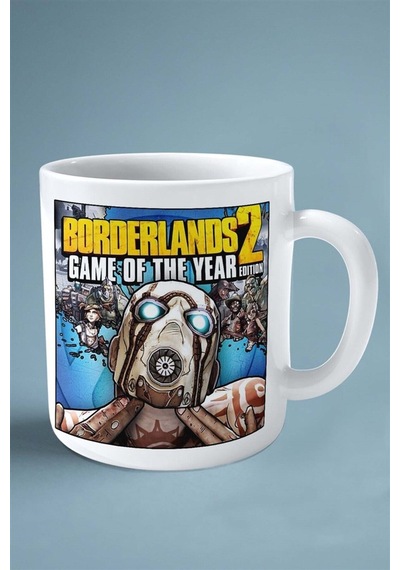 Borderlands Oyun Baskılı Kupa Bardak Çift Taraflı Baskı Kişiye Özel Model 1 Çok Renkli
