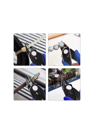 Mini Yan Keski, Elektronikçi Tipi, Model 170, Mavi, Hassas Elektronik Tamir İşleri İçin