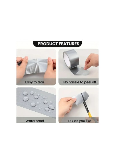 Vege -beyaz- Tamir Yalıtım Bantı , Duct Tape Tamir, Hobi, Ağır Ambalaj - 5cm X 10mt - 680256910