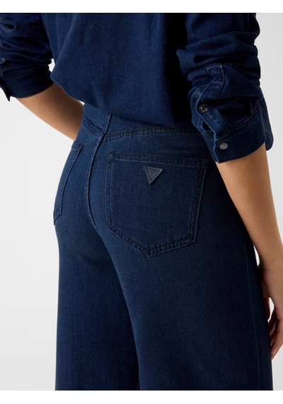 Guess Blossom Lyocell Loose Fit Kadın Jean Pantolon W6ra3od6980 İndigo