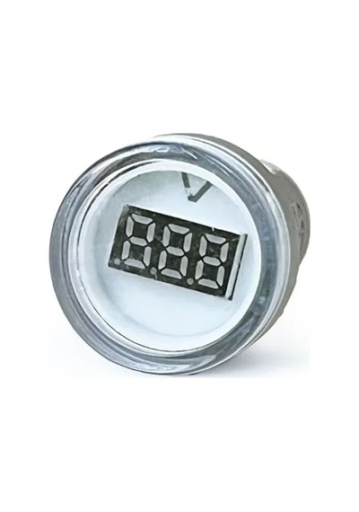 Dijital Voltmetre, 22mm Ac 60-500v Led Beyaz Işık İle Kullanım